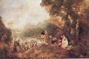 WATTEAU, Antoine The Pilgrimago to the Island of Cythera china oil painting reproduction